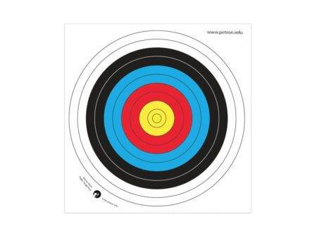 PAPER ARCHERY TARGET FACE  80CM, PACK OF 10-BS - Image 1