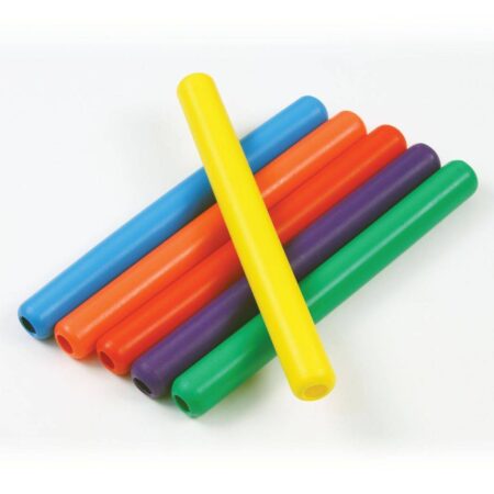 School Stationery Supplies PLASTIC RELAY BATONS SENIOR, 38MM DIA, SET OF 6-BS - Image 1