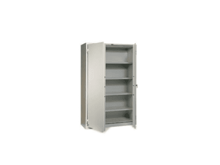 Fire Resistant Cupboard - Digital Lock, Light Grey - Image 1