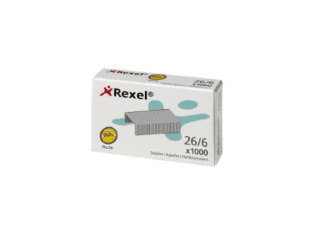Rexel Staples No. (26/6) Pack Of 1000 Pins - Image 1