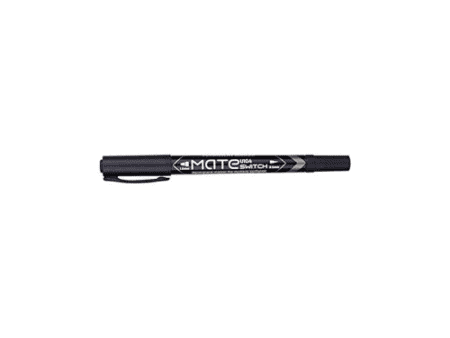Deli Mate Permanent Marker Double Tip Pkt/12 Pcs - Image 1