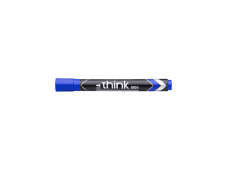 Deli Think Permanent Marker Bullet Tip 1.5mm Pkt/12 Pcs - Image 2