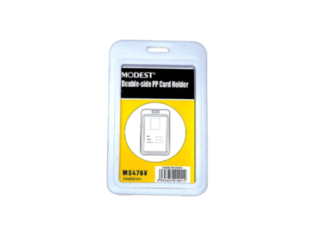 Modest Double Side PP ID Card Holder Clear - Image 1