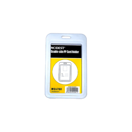 School Stationery Supplies Modest Double Side PP ID Card Holder Clear - Image 1