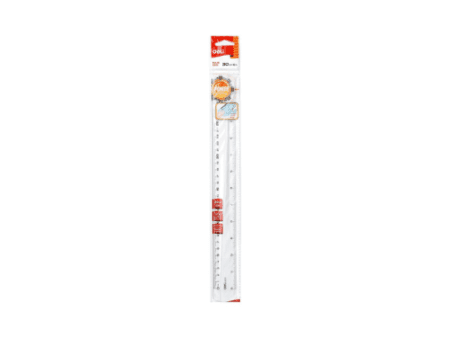 Deli Pioneer Plastic  Ruler 30CM 12 Inch - Image 1