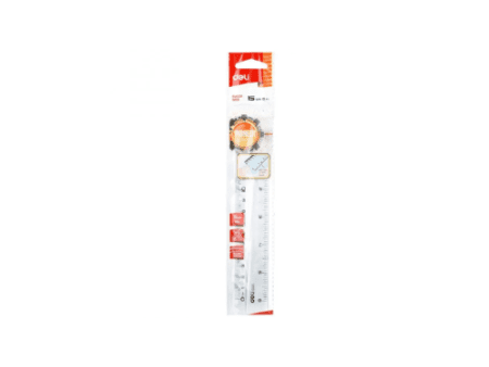 Deli Pioneer Plastic Ruler 15CM - Image 1