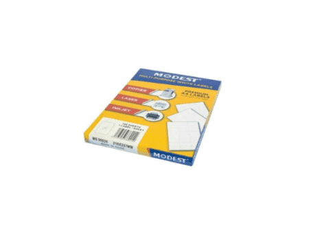 Modest 16 Label/Sheet, 100/Sheet Pack, Size 105 X 37mm - Image 1