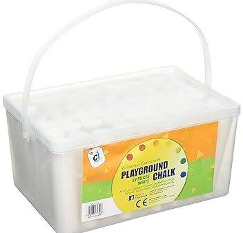 SCOLA JUMBO PLAYGROUND CHALK WHITE 52PCS - Image 1