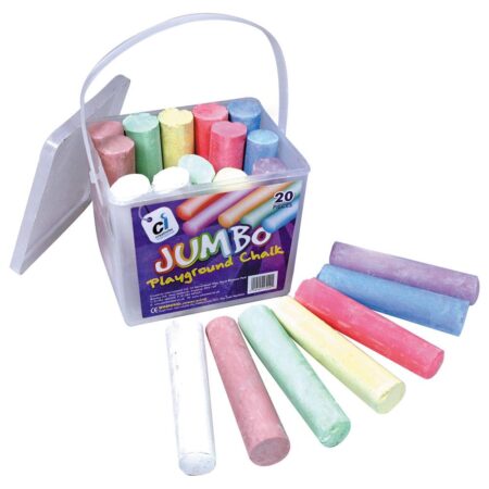 SCOLA JUMBO PLAYGROUND CHALK ASSTD 20PCS - Image 1