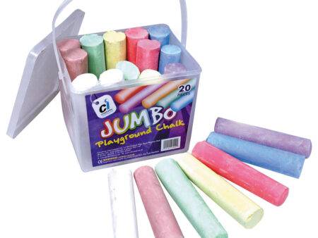 SCO JUMBO PLAYGROUND CHALK ASSTD 52PCS-DR - Image 1
