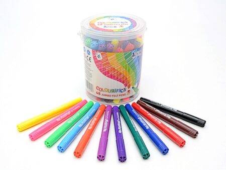 SCO JUMBO WASHABLE FELT TIPS ASSTD 48PCS-DR - Image 1