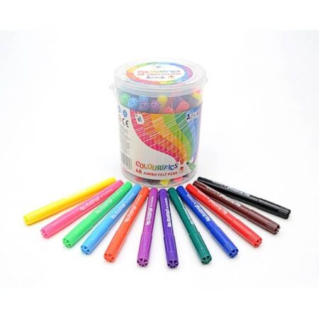 DALER ROWNEY SCO JUMBO WASHABLE FELT TIPS ASSTD 48PCS - Image 1