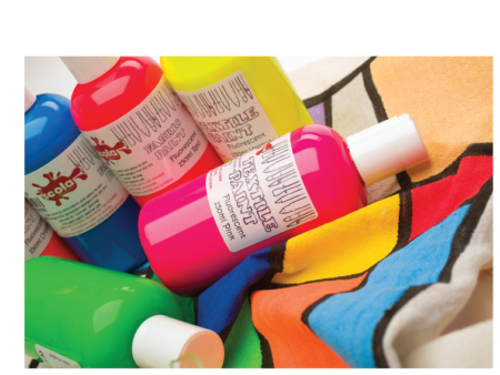 SCO TEXTILE PAINT FLUORESCENT 150ML ASSORTED 6PCS SET-DR - Image 1
