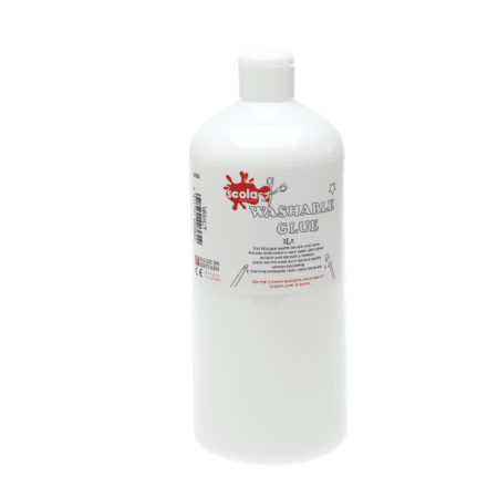 SCOLA WASHABLE PVA GLUE 1LT - Image 1