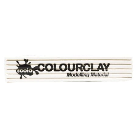 SCOLA COLOUR CLAY 500G WHITE 1PC - Image 1
