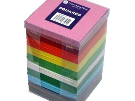 SCO TISSUE PAPER BUMPER SQUARE TOWER ASSORTED 4600PCS-DR - Image 1