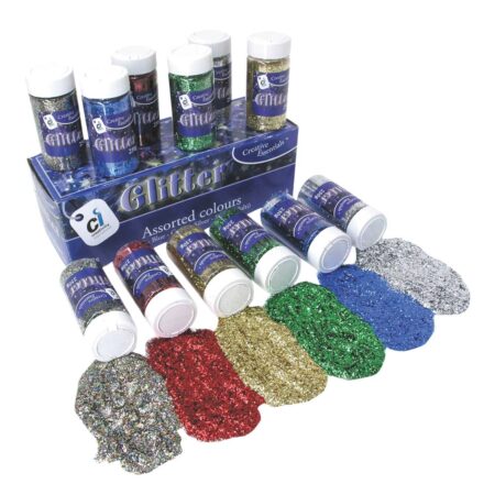 SCOLA GLITTER SUPER VALUE ASSORTED 250G 6PCS - Image 1