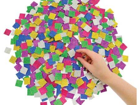 SCO JEWELS GLITTER MOSAICS SQUARES 10MM 4000PCS-DR - Image 1