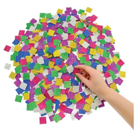SCOLA JEWELS GLITTER MOSAICS SQUARES 10MM 4000PCS - Image 1