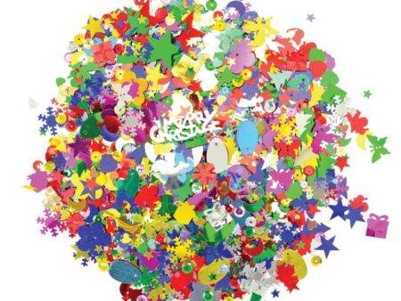 SCO SEQUINS BAG OF ASSORTED 230G-DR - Image 1
