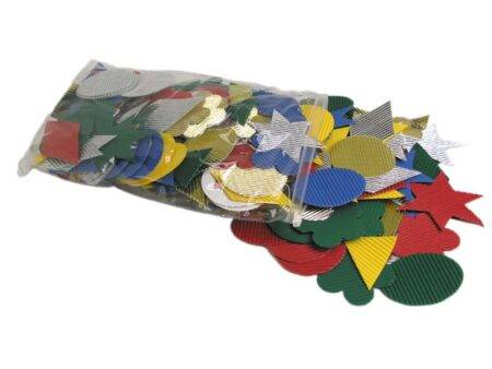SCO CORRUGATED PAPER SHAPES GEOMETRIC ASSORTED 276PCS-DR - Image 1