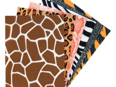 SCO FELT ANIMAL PRINT ASSORTED 305X228MM 12SH-DR - Image 1