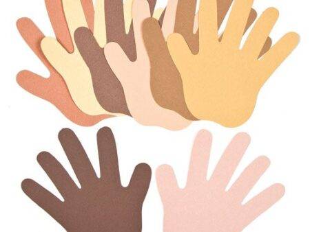 SCO DIECUT MULTICULTURAL PAPER HANDS 50PCS-DR - Image 1