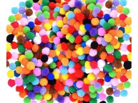 SCO POM POMS SMALL SIZES ASSORTED 100PCS-DR - Image 1