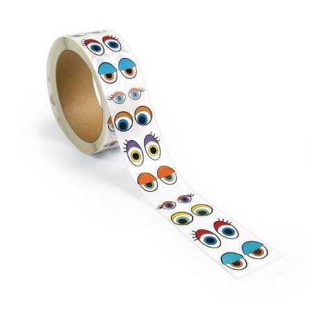 SCOLA WIGGLY EYES STICKERS MULTICOLOURED 1000PCS - Image 1