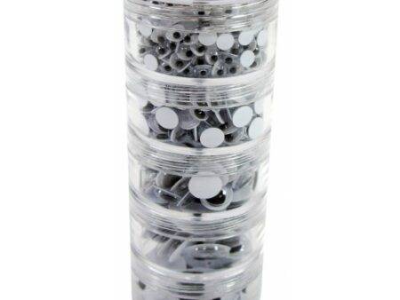 SCO WIGGLY EYES STACK PACK BLACK & WHITE 300PCS-DR - Image 1