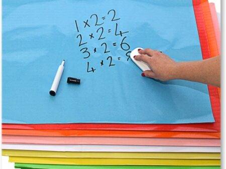 SCO DRY WIPE POSTER PAPER SHEETS ASSORTED 100SH-DR - Image 1