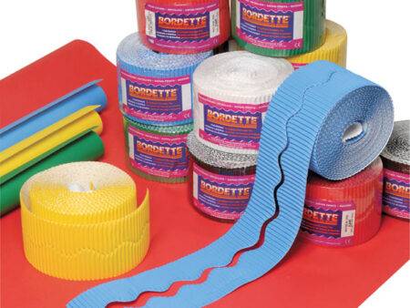 PAC FADELESS DISPLAY PAPER ROLLS & BORDERS STOCKROOM ASSORTMENT PACK 1218MMX15M PRIMARY COLOURS 16PCS-DR - Image 1