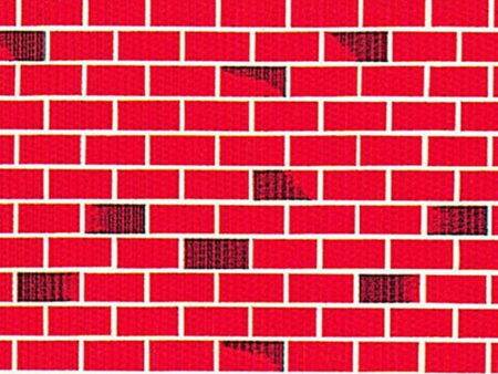 PAC FADELESS DISPLAY PAPER ROLL 1218MMX3.6M 2TONE BRICK 1PC-DR - Image 1