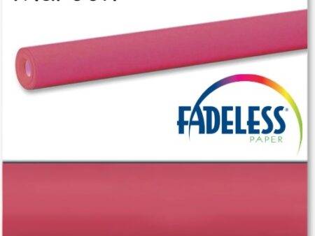 PAC FADELESS COLOURS DISPLAY PAPER ROLL 1218MMX15M GLOSS MAROON 1PC-DR - Image 1