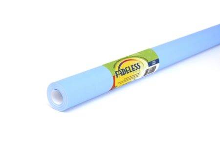 PAC FADELESS COLOURS DISPLAY PAPER ROLL 1218MMX15M BRIGHT BLUE 1PC-DR - Image 1