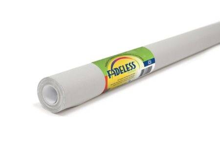 PAC FADELESS COLOURS DISPLAY PAPER ROLL 1218MMX15M PEWTER 1PC-DR - Image 1