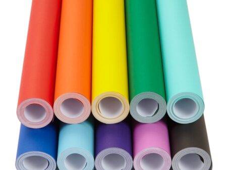 SCO COLOURS DISPLAY PAPER ROLLS STOCKROOM ASSORTMENT 760MMX10M SOLID COLOURS 10PCS-DR - Image 1