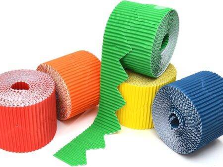 SCO CORRUGATED BORDER ROLL ZIG ZAG 57MMX10M DARK BLUE 1PC-DR - Image 1