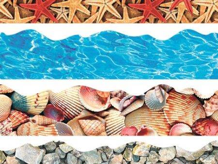 SCO TRIMMERS SEASIDE DESIGN 1M FOUR DESIGNS (12PCS EACH) 48PCS-DR - Image 1