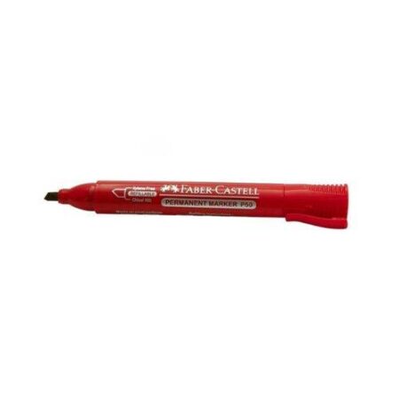 School Stationery Supplies Faber-Castell Permanent Marker P50 Chisel Tip Per Pc - Image 4