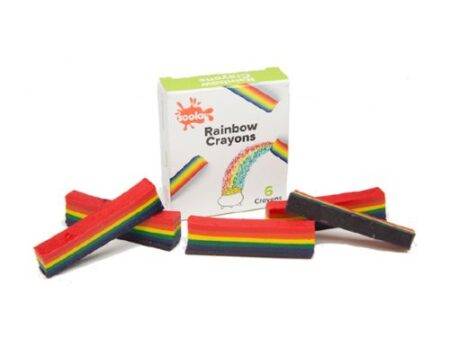SCO RAINBOW CRAYONS 68MM 6PCS-DR - Image 1