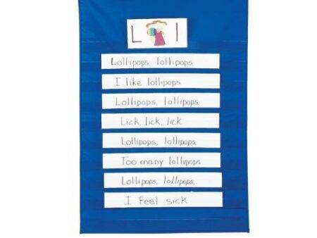 SCO STANDARD POCKET CHART BLUE 1PC-DR - Image 1