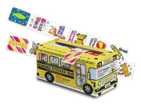 PAC REWARD STICKERS SCHOOL BUS ASSORTED 800PCS-DR - Image 1