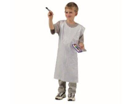 SCO APRONS DISPOSABLE KIDS WHITE 100PCS-DR - Image 1