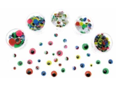 SCO WIGGLY EYES STACK PACK COLOURED 560PCS-DR - Image 1