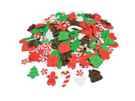 SCO FOAM CHRISTMAS SHAPES 200PCS-DR - Image 1