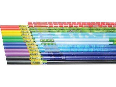 PAC FADELESS DISPLAY PAPER ROLLS STOCKROOM ASSORTMENT 1218MMX3.6M PLAIN & DESIGN 24PCS-DR - Image 1