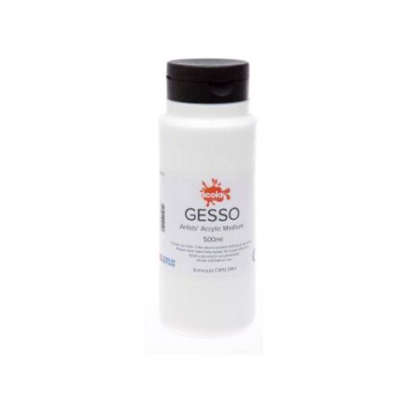SCOLA ACRYLIC GESSO BLACK 500ML - Image 1