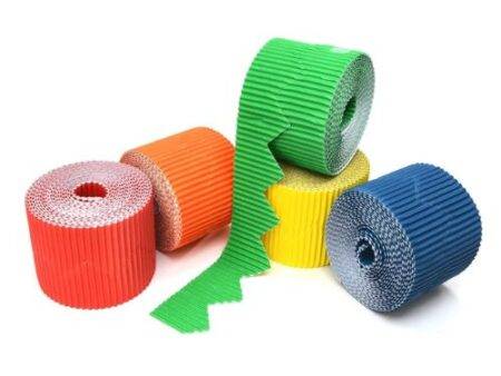 SCO CORRUGATED BORDER ROLL ZIG ZAG 57MMX10M GREEN 1PC-DR - Image 1