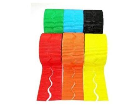 SCO CORRUGATED DECORATIVE BORDER ROLL ASSORTED 6PCS-DR - Image 1